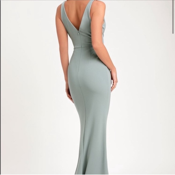 Lulu's Melora Slate Blue Maxi Dress - Picture 2 of 11